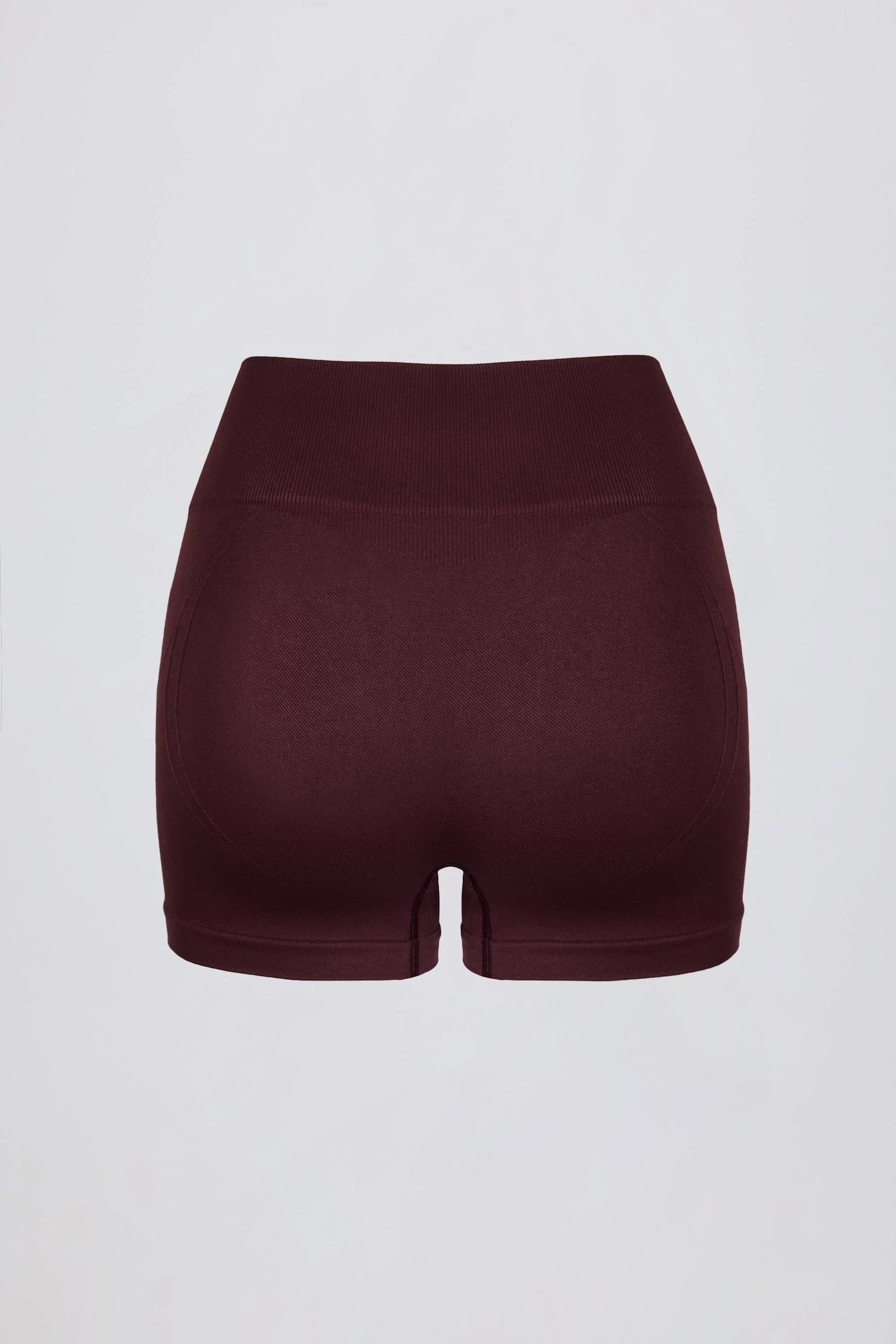 Super Sculpt Seamless Mini Shorts in Burgundy