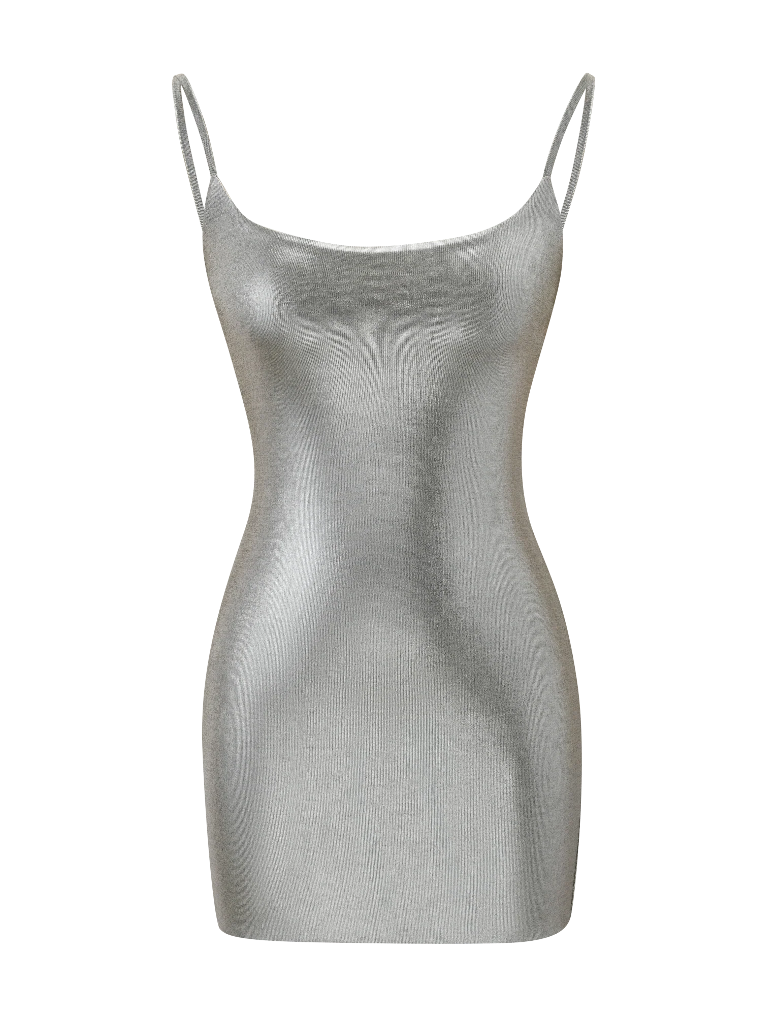 MINERVA MINI DRESS 20 LIQUID SILVER