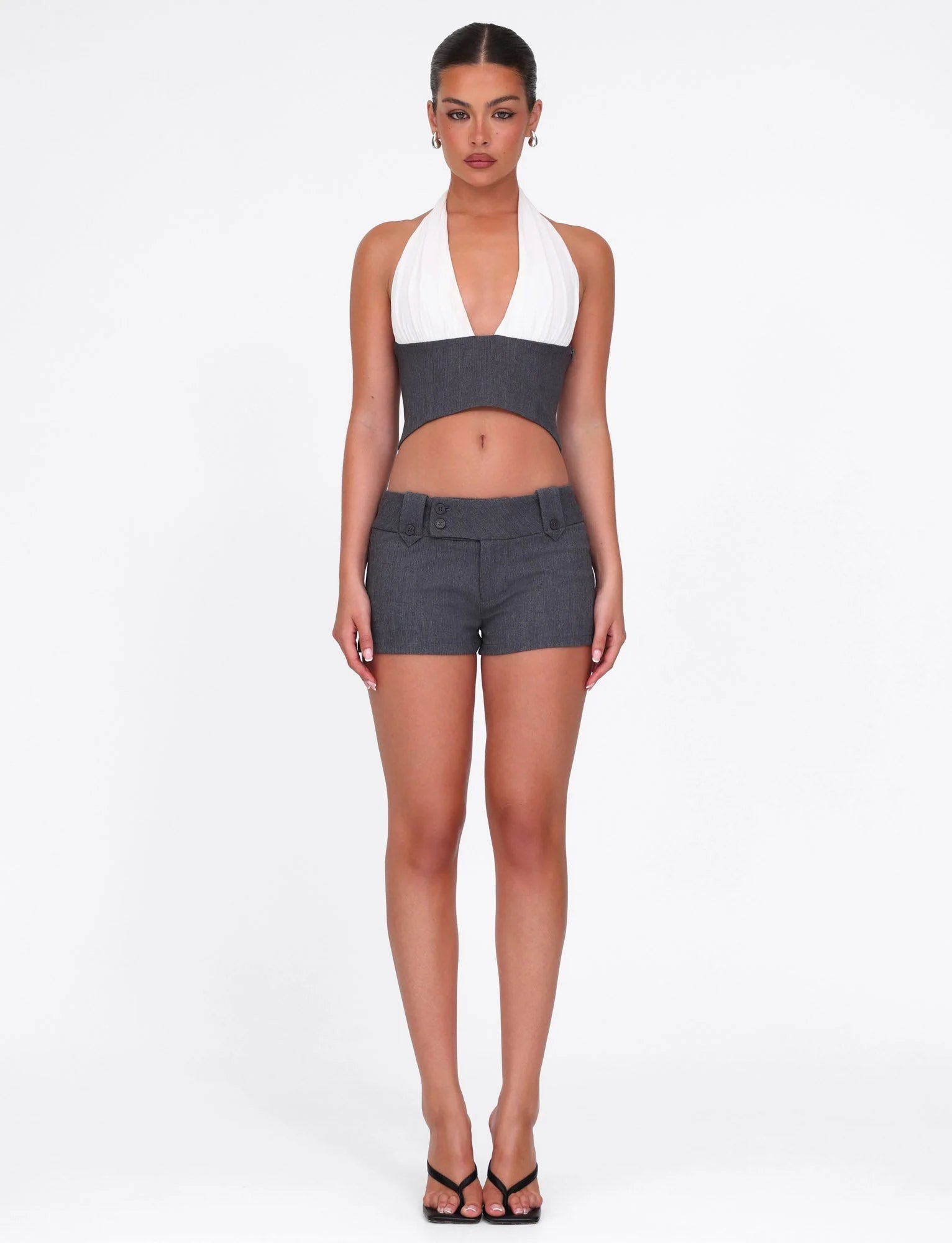 LOTUS TOP CREAM GREY