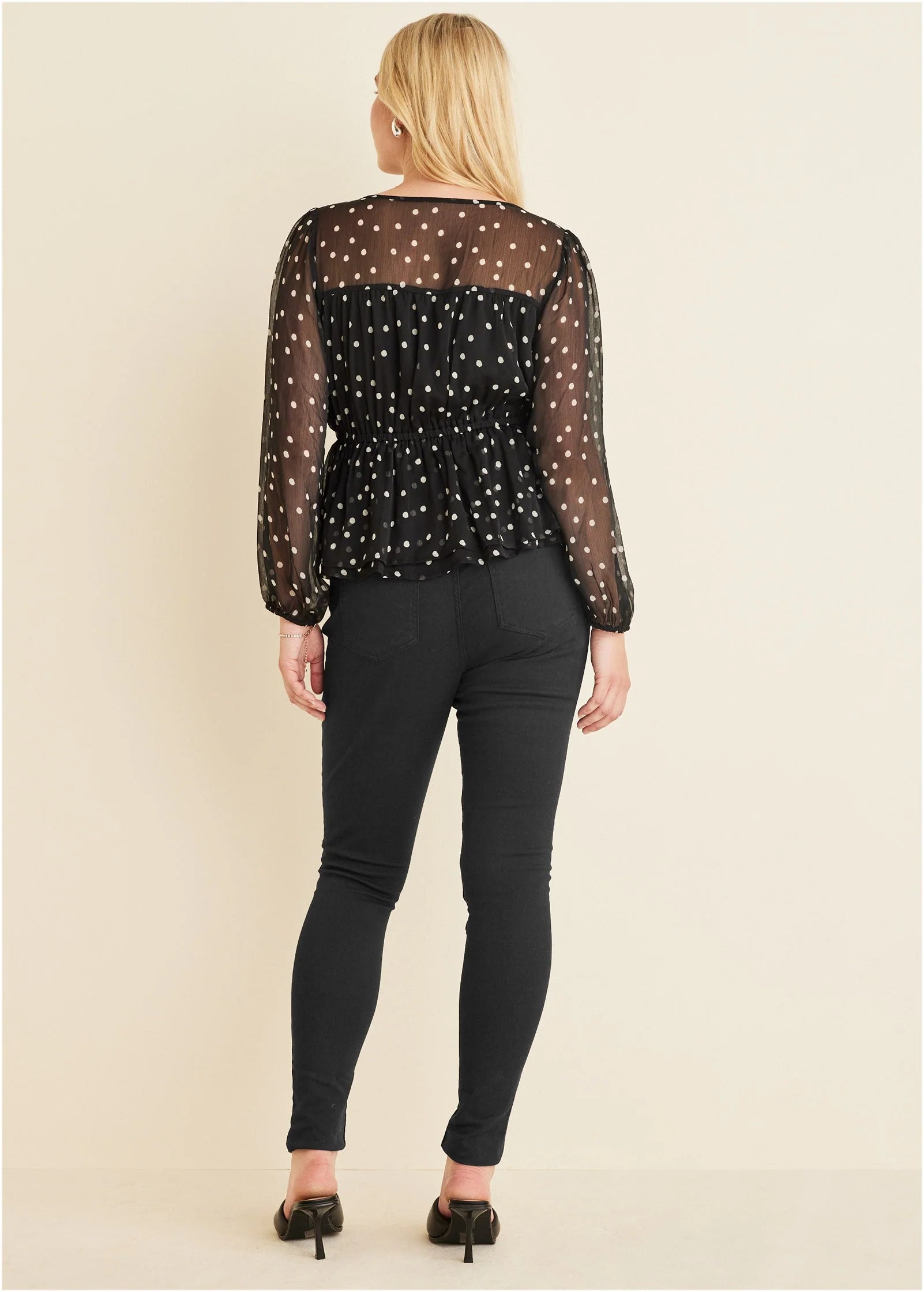 Sheer Beauty Blouse Dolce Vita Dot