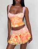 DUNE MESH SKIRT CREAMSICLE