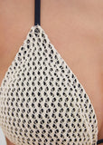Crochet Bahamas Bikini Top Cream