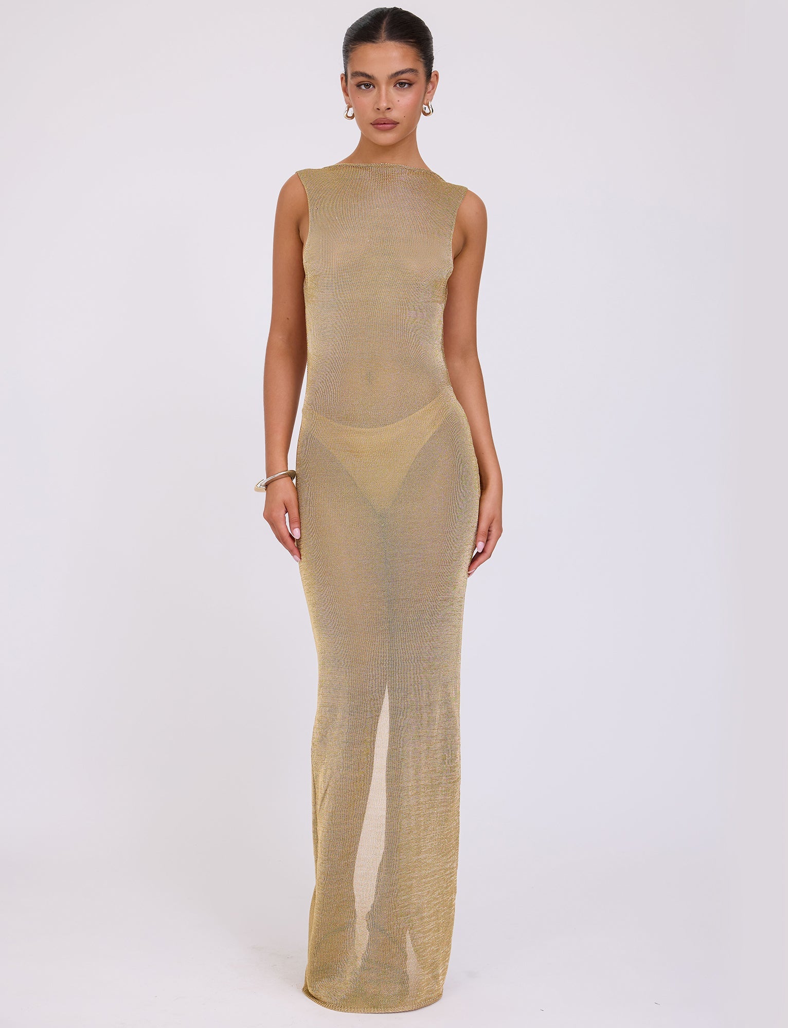 ZAELA DRESS GOLD