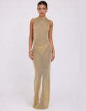 ZAELA DRESS GOLD