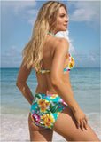 Goddess Push Up Bikini Top Highlighted Tropic