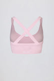 Super Sculpt Seamless Crossback Sports Bra in Soft Pink
