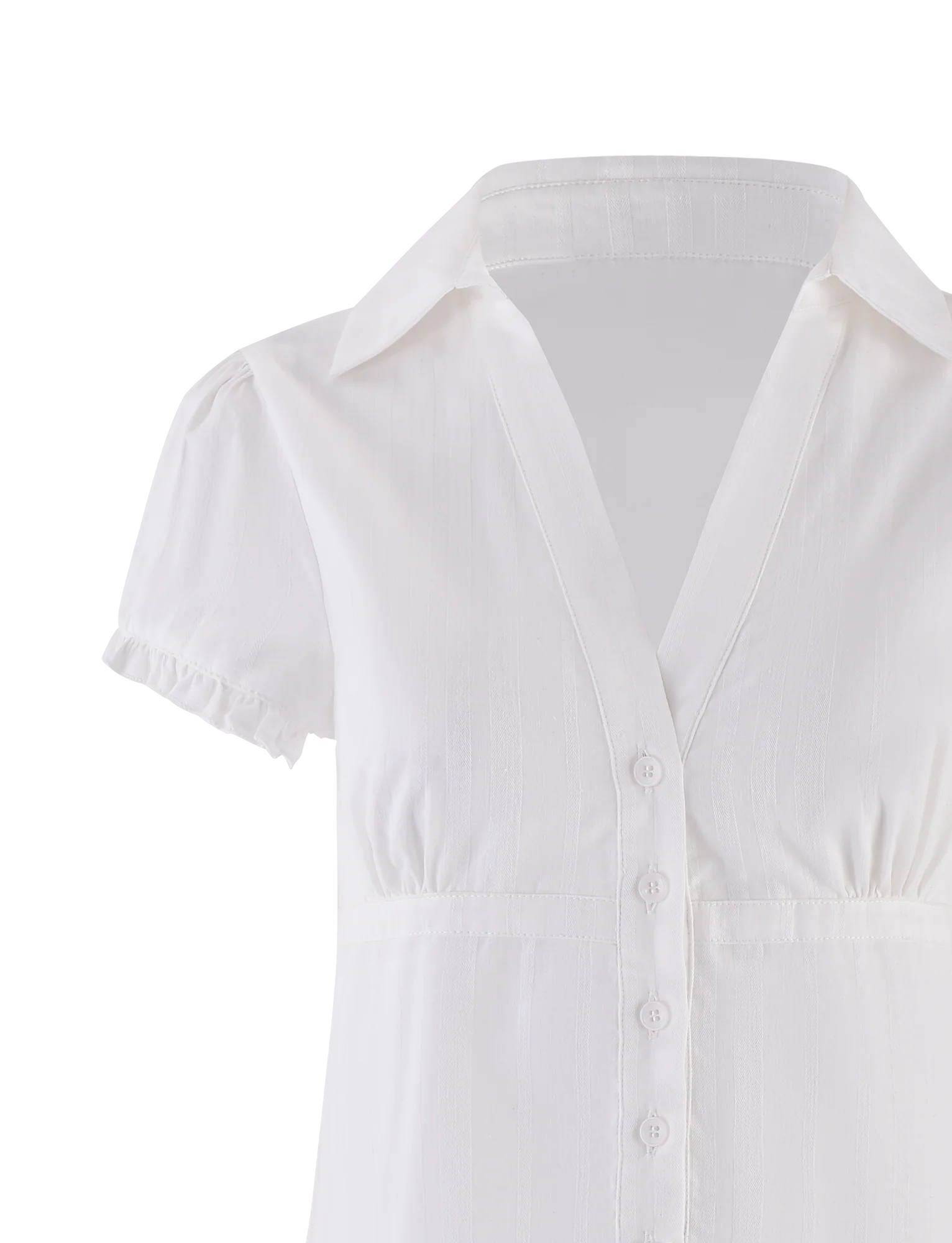 VALERIE SHORT SLEEVE SHIRT WHITE