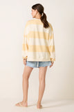 Classic Stripe Crew Wide Sweatshirt