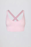 Super Sculpt Seamless Crossback Sports Bra in Soft Pink