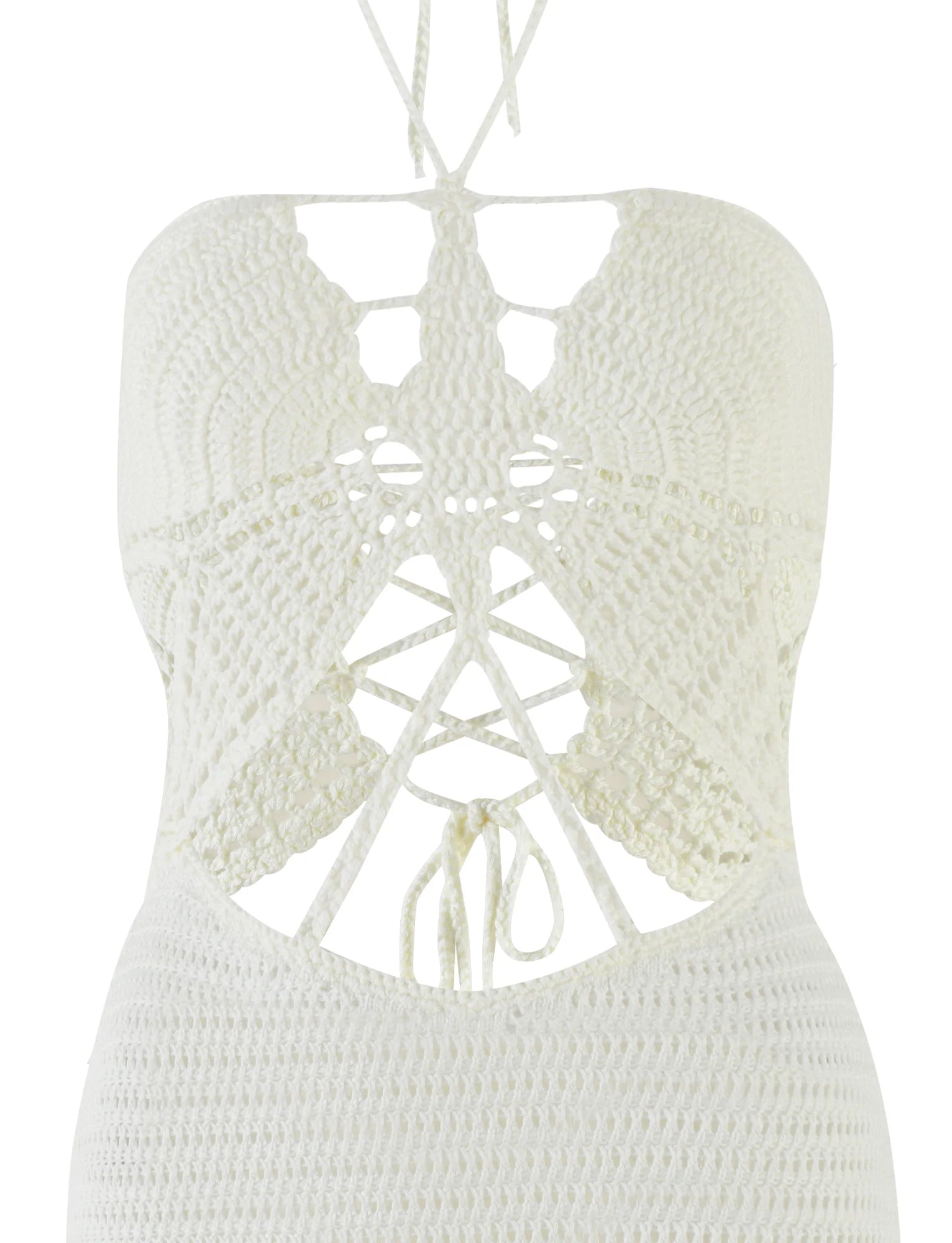 AZADI MINI DRESS WHITE CREAM WHITE