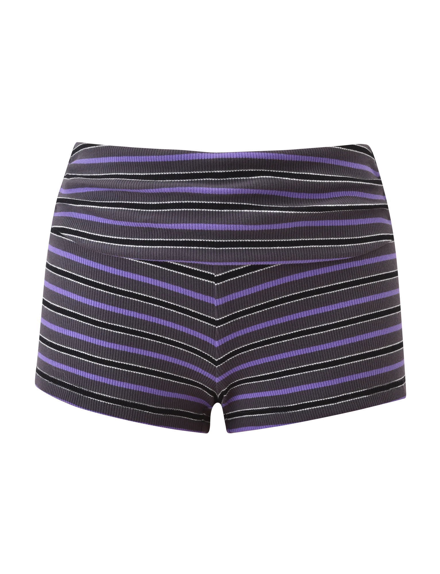CERYS RIB SHORT GREY STRIPE