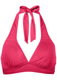 Anguilla Halter Bikini Top Raspberry