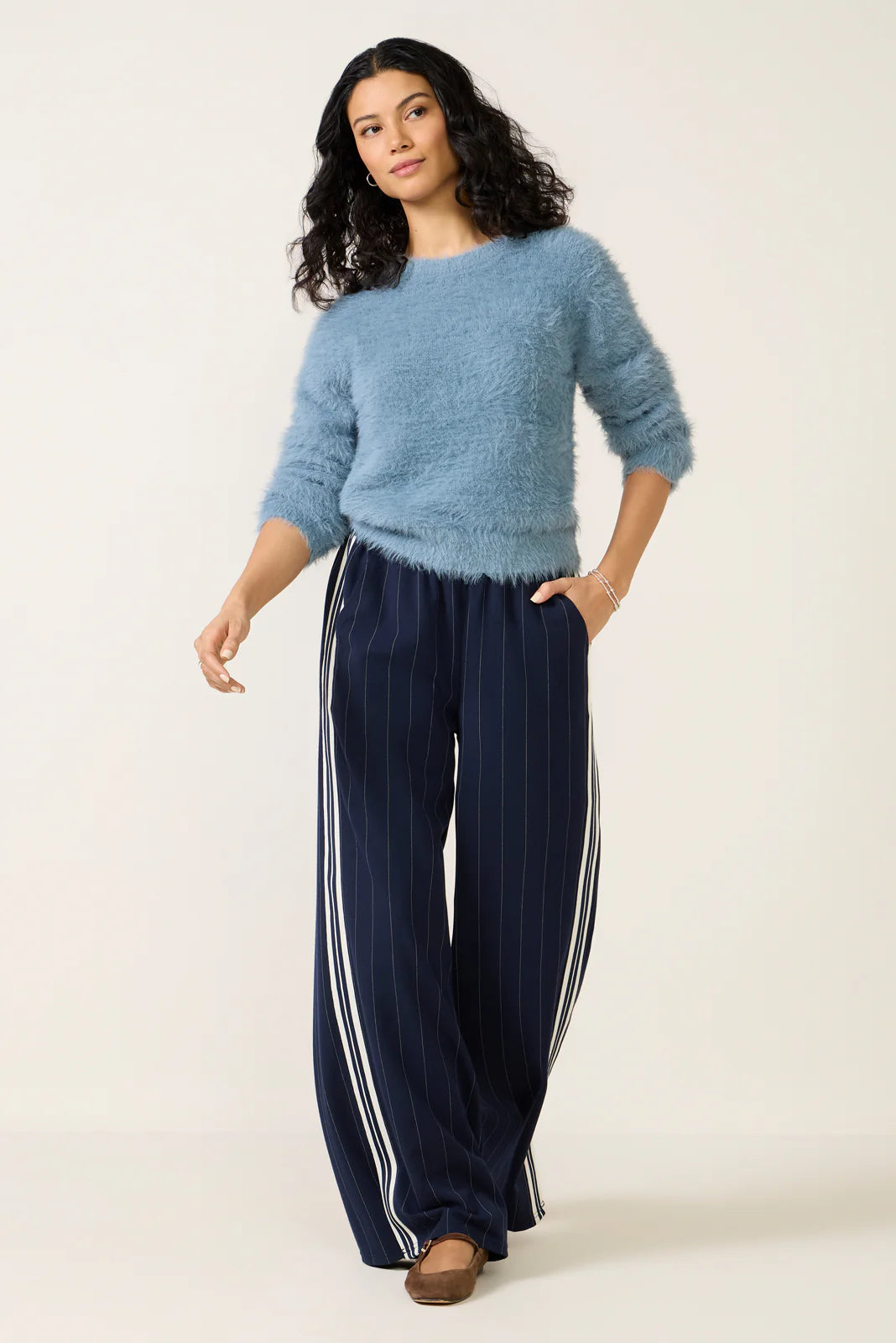 Penny Fuzzy Crew Sweater