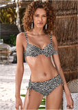 Double Strap Underwire Top Electric Wave