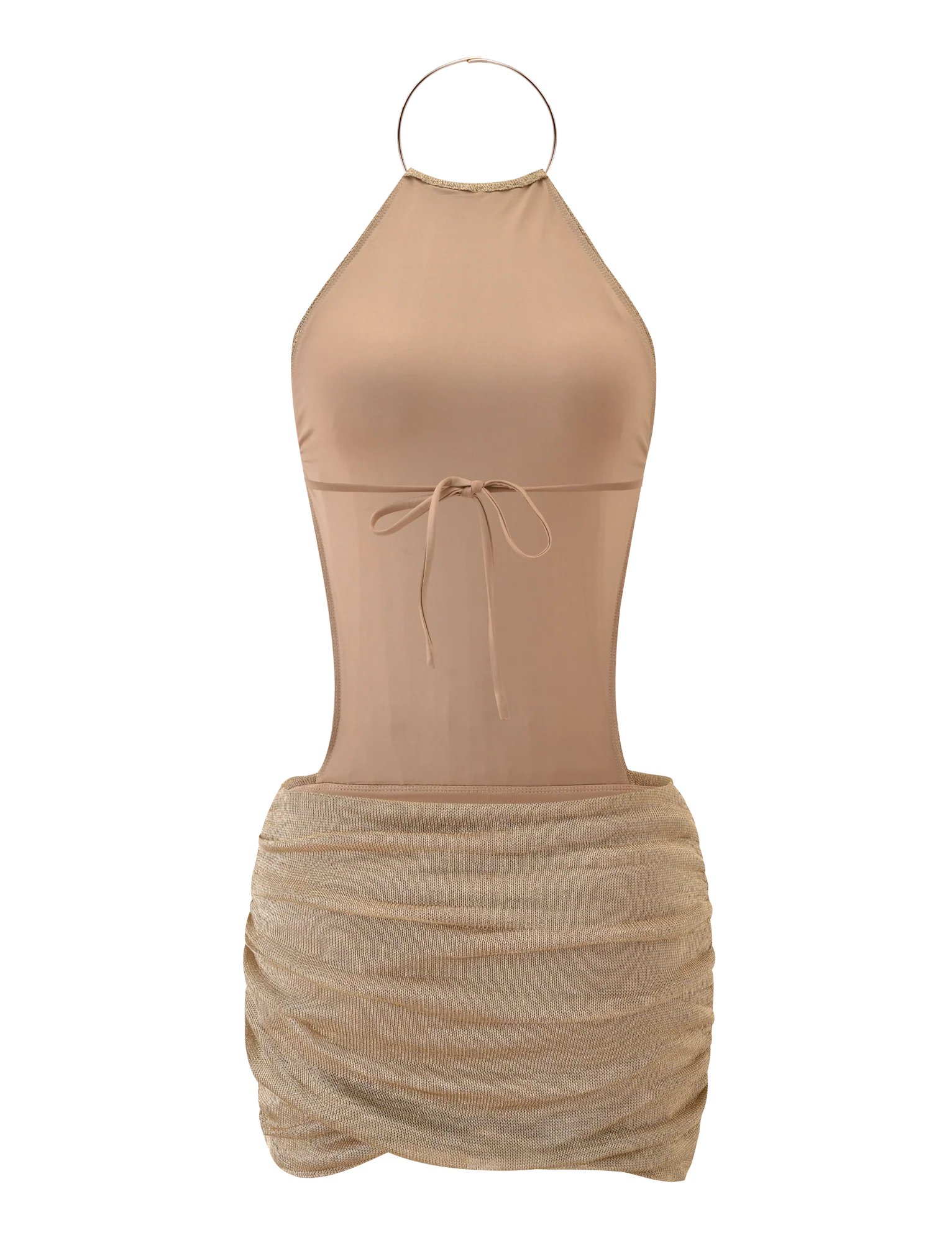 EVANNA MINI DRESS GOLD