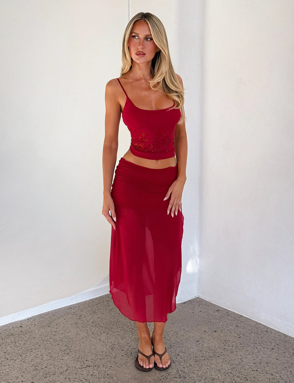 MARIANA SKIRT RED
