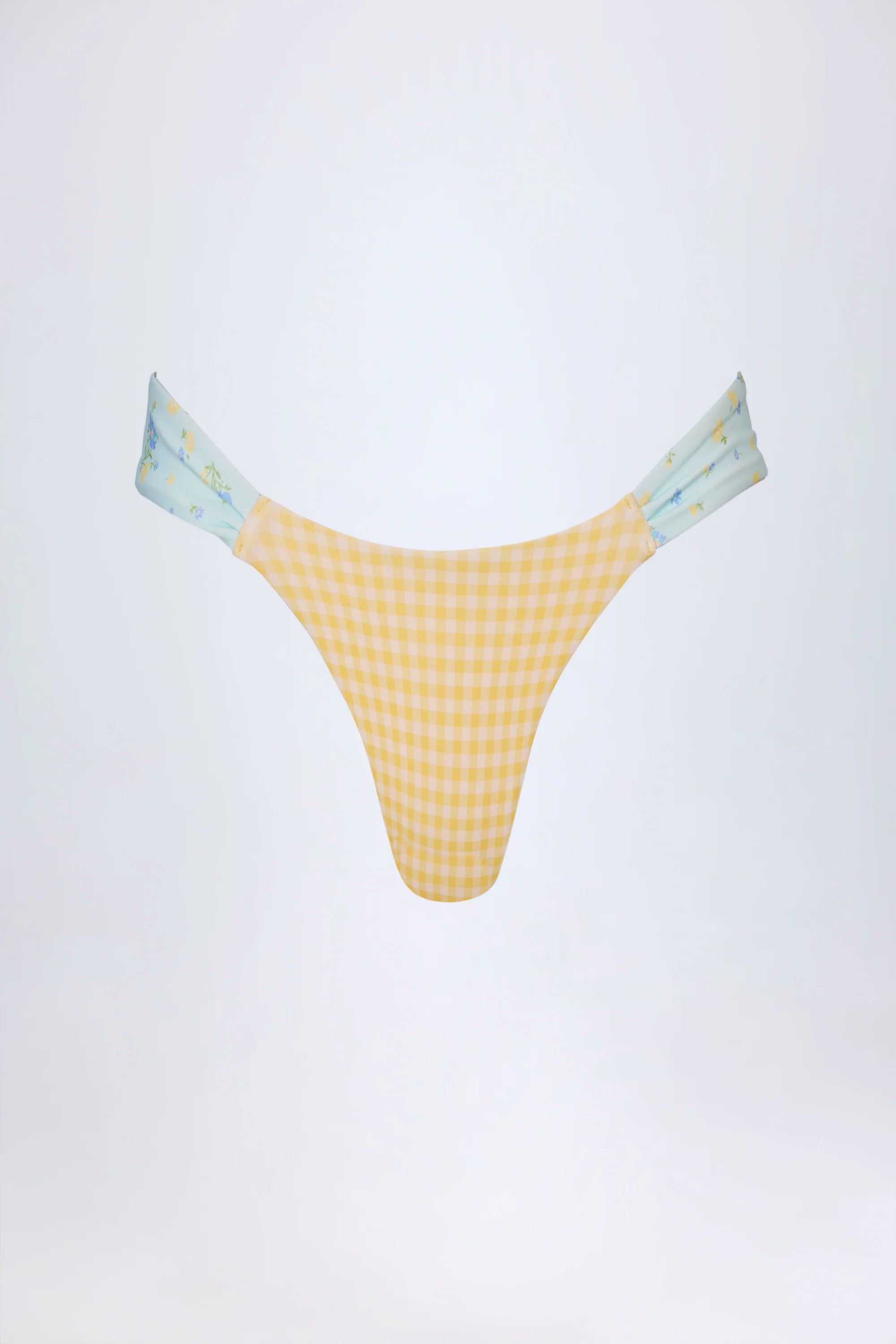 Cheeky Bikini Bottoms in Yellow Gingham
