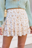 Tonya Orange Floral Skort