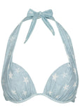 Denim Marilyn Push Up Halter Top Denim Star