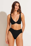 Emmi High Waist Bottom Black SuperRib