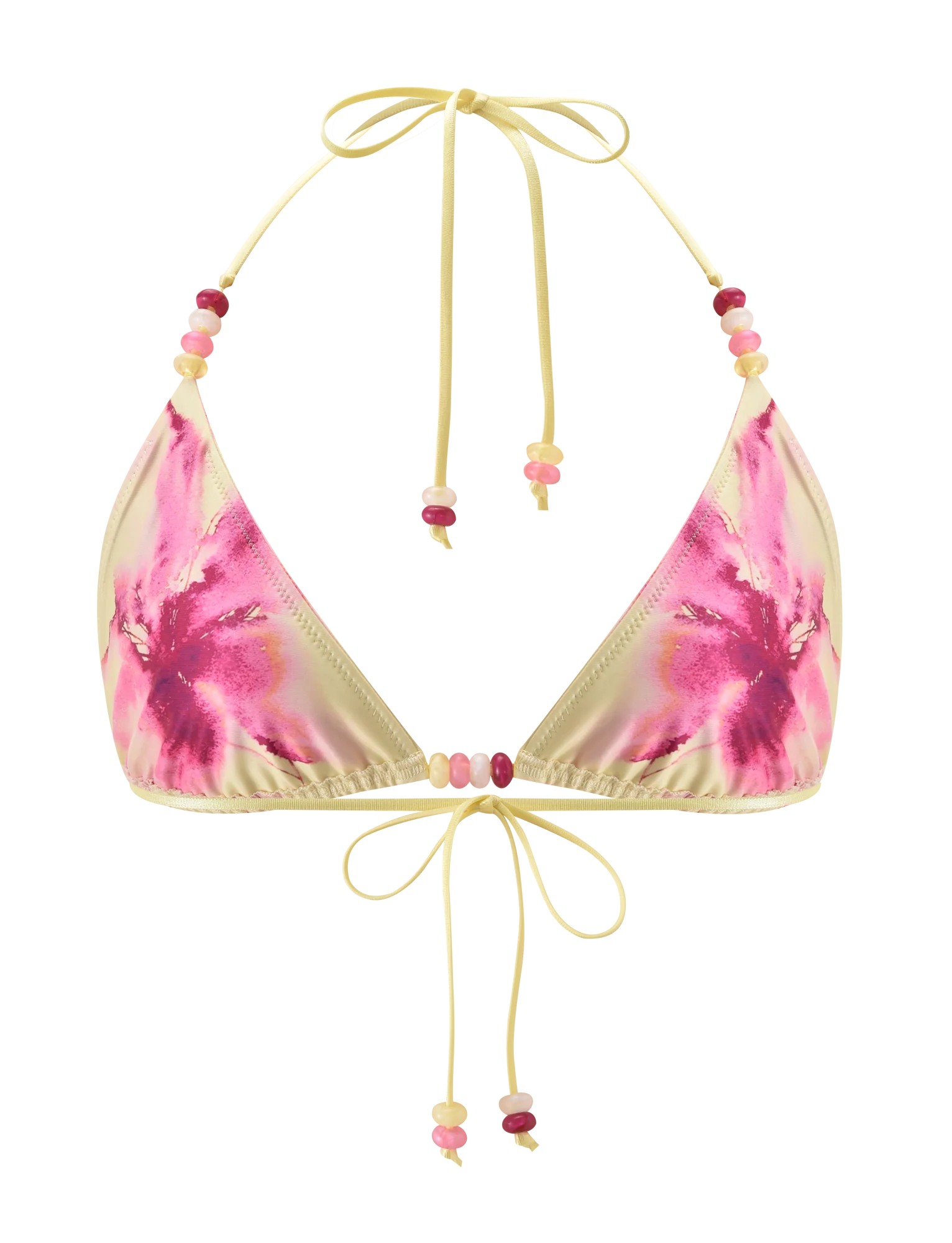 FINLEA BIKINI TOP WATERCOLOUR FLORAL