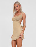 ZITA MINI DRESS GOLD
