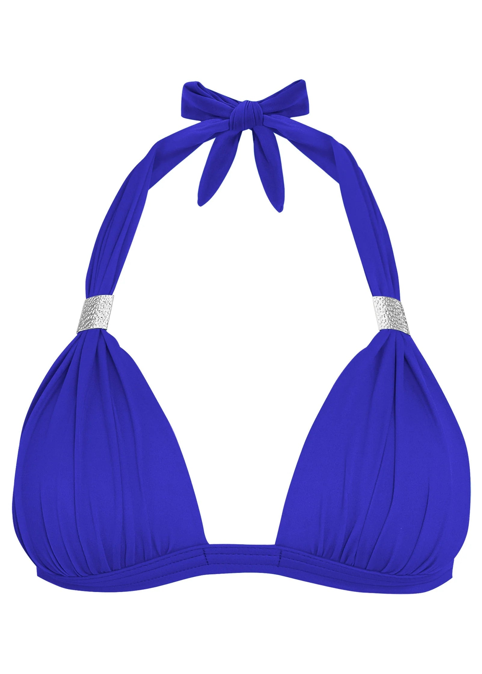 Goddess Push Up Halter Top Cobalt Blue