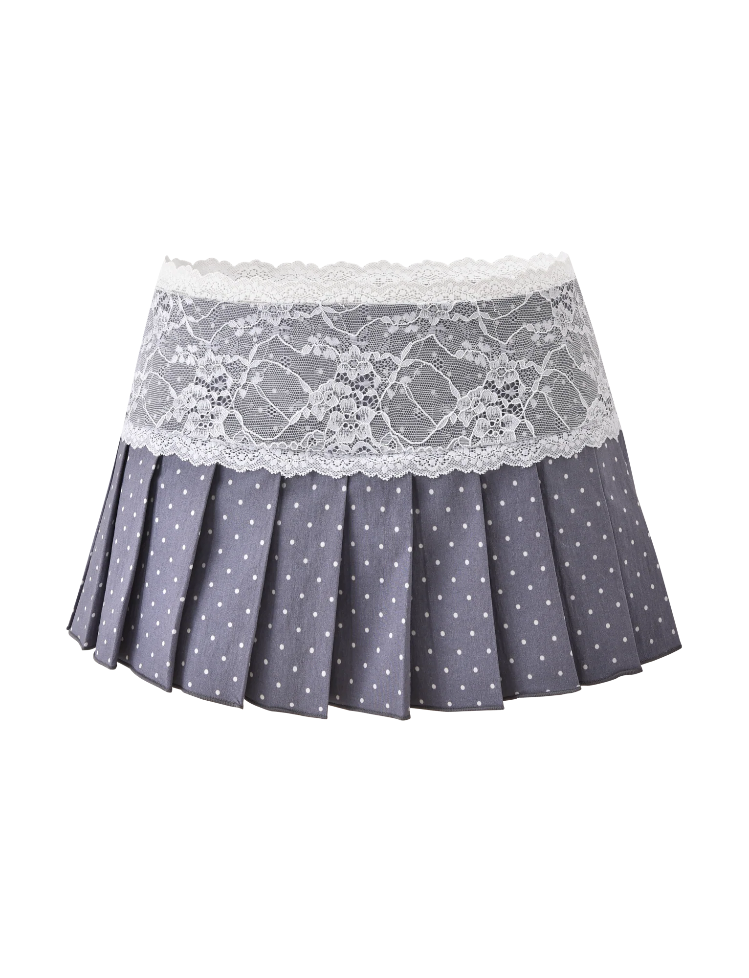 KITTIE LACE SKORT GREY DOT