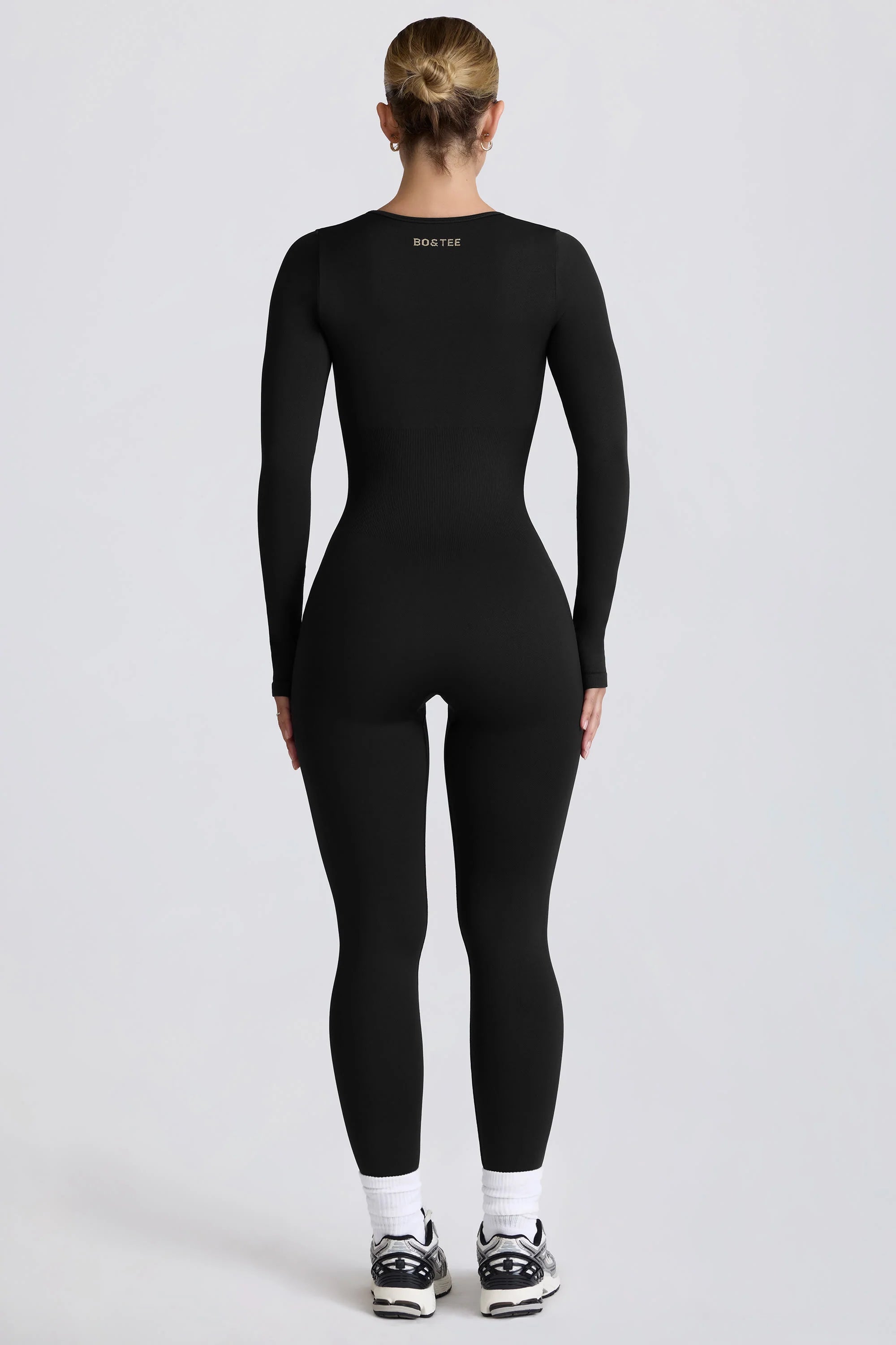 Super Sculpt Seamless Full Length Jumpsuit in Black