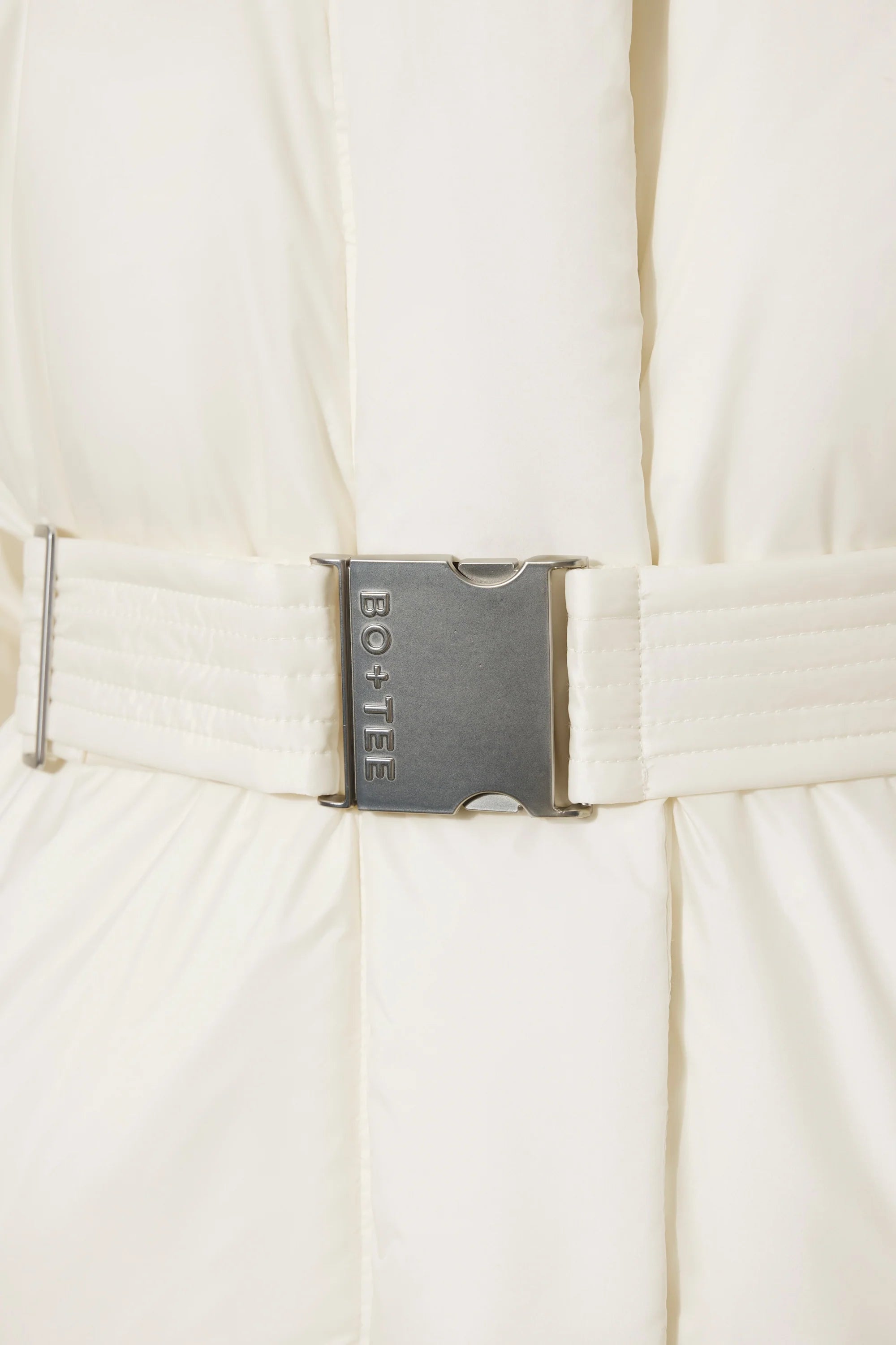 Waterproof Belted Oversized Ski Jacket in Ice