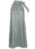 Shimmer Jacquard Mini Dress Seafoam
