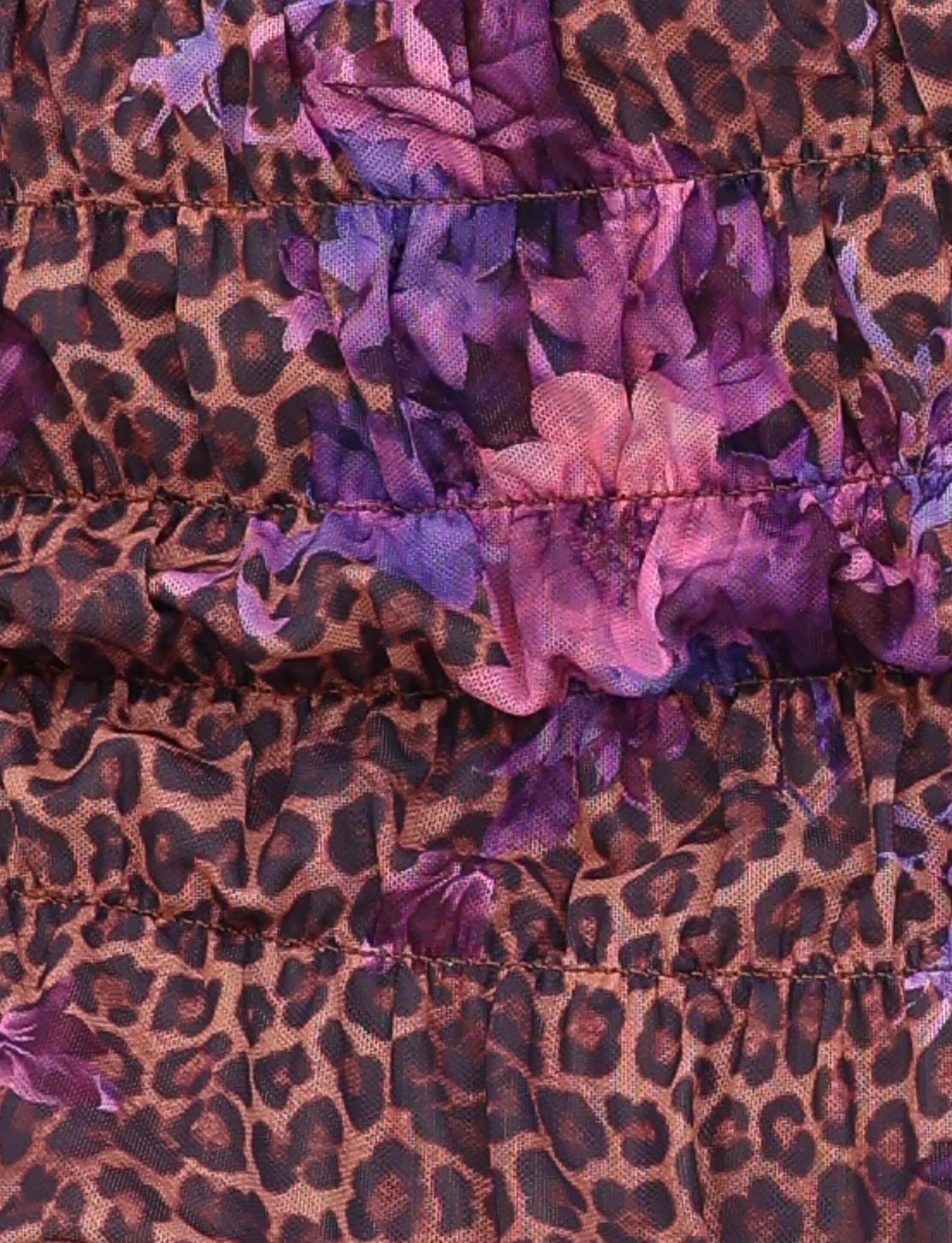 HOLLIS SKORT NEUTRAL FLORAL FLORAL LEOPARD