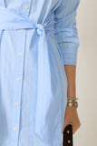 Relaxed Fit Tie Shirt Dress