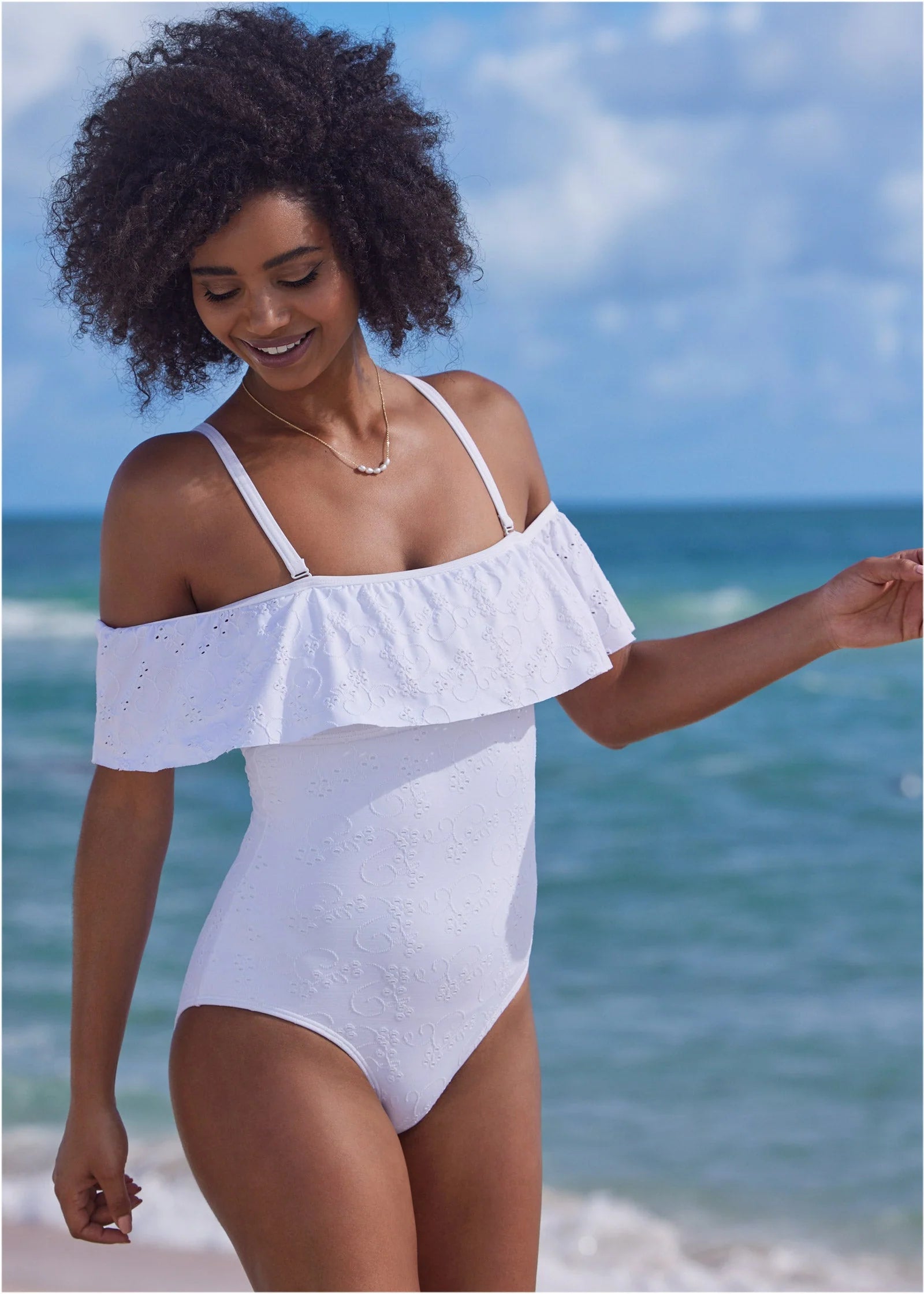 Ruffle One Piece Lovely Lady