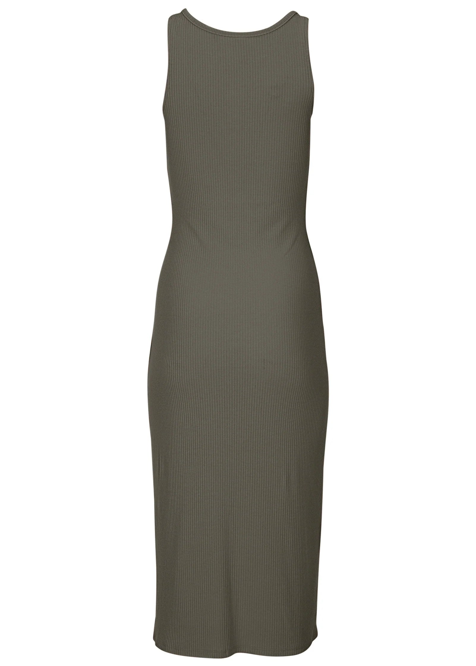Henley Midi Dress Olive