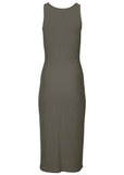 Henley Midi Dress Olive