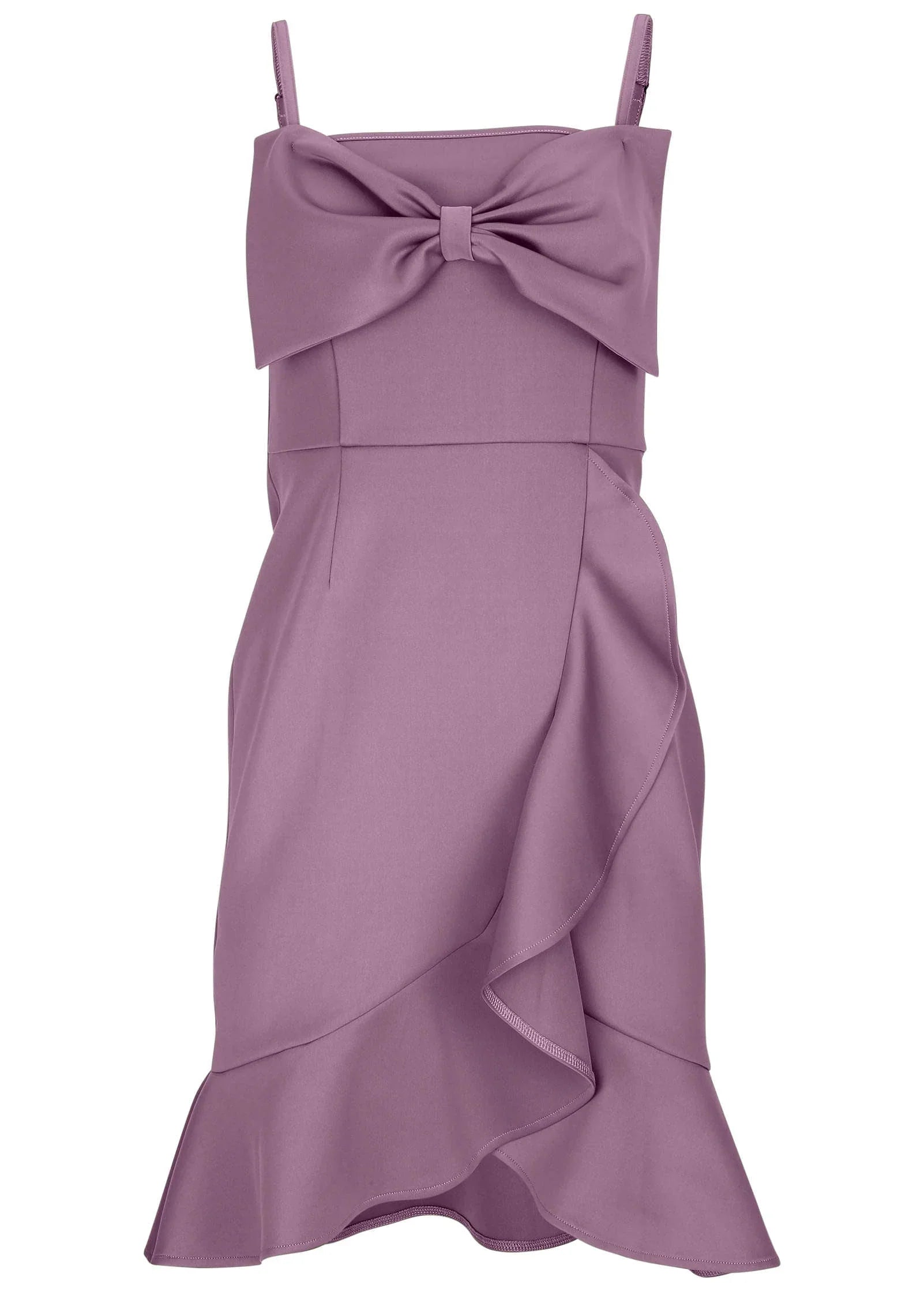 Bow And Ruffle Detail Dress Valerian