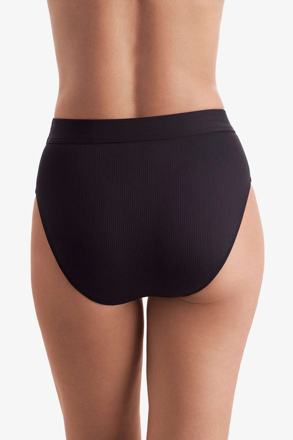 Brooke High Waist Pant Black Lido Rib