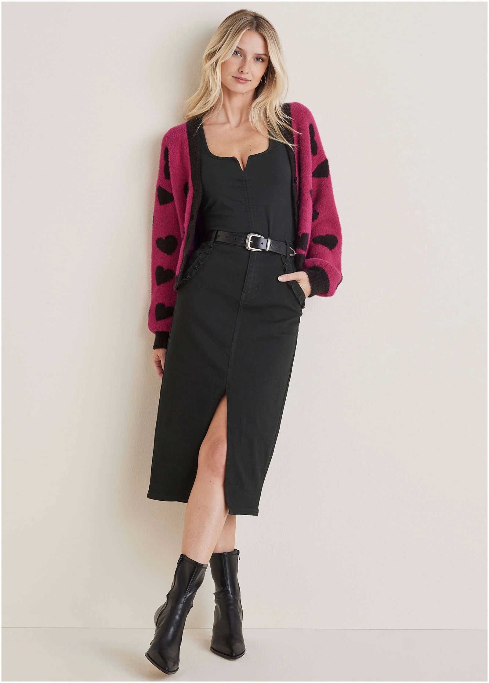 Heart Graphic Sweater Vivacious