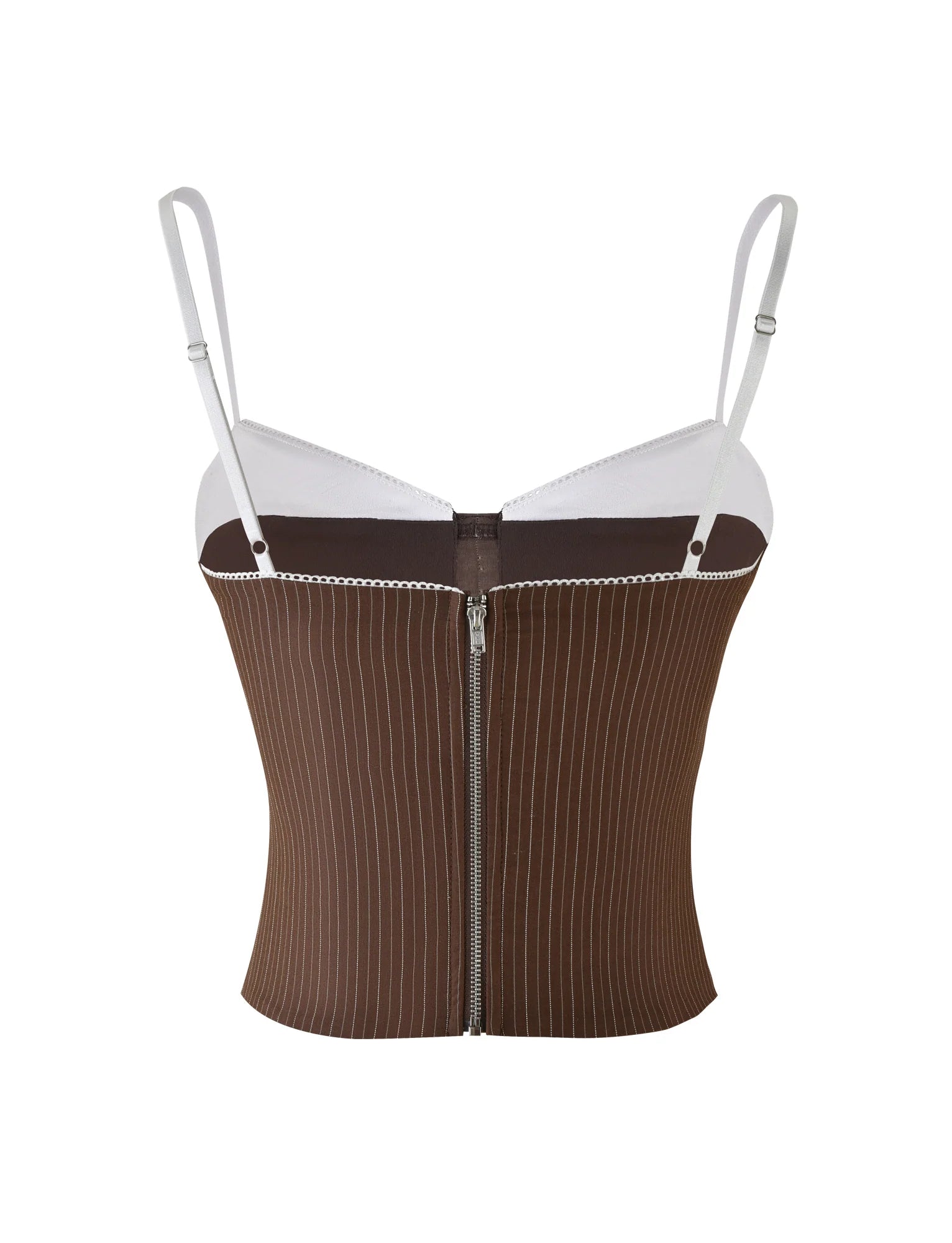ANTONELLA CORSET 20 BROWN CHOCOLATE CHOCOLATE PINSTRIPE