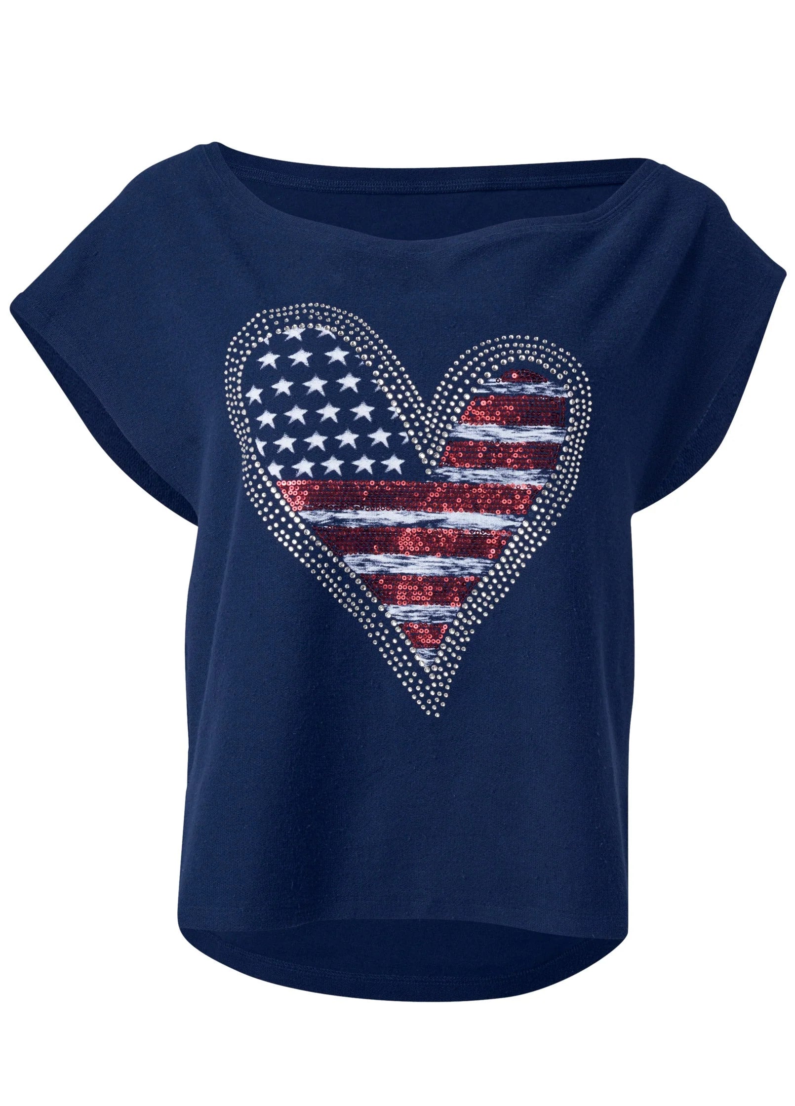 Americana Lounge Top Navy Multi