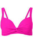 St Lucia Twist Bikini Top Electric Pink