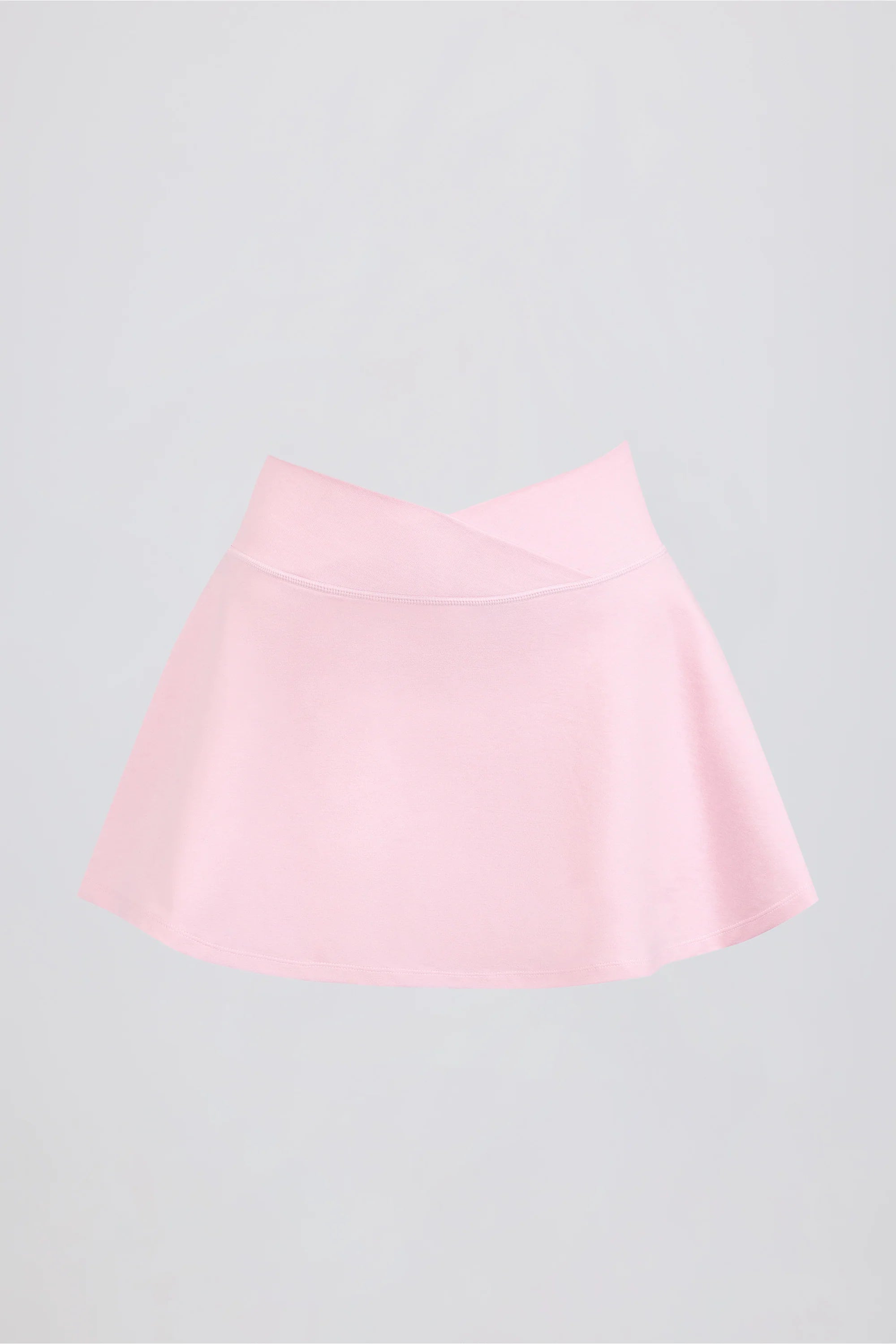 Brushed Jersey Crossover Mini Skort in Bloom