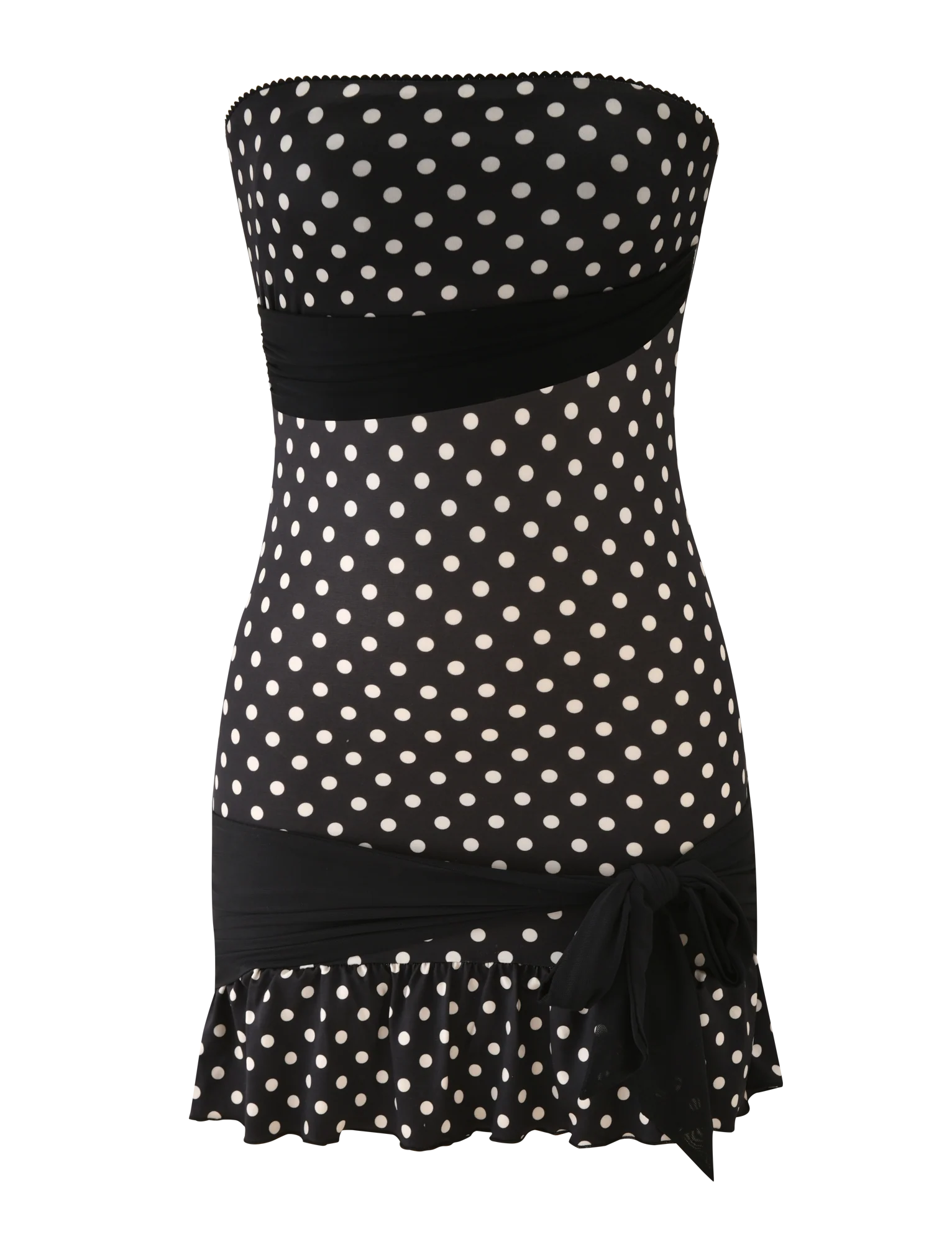 TOVE MINI DRESS BLACK POLKA DOT