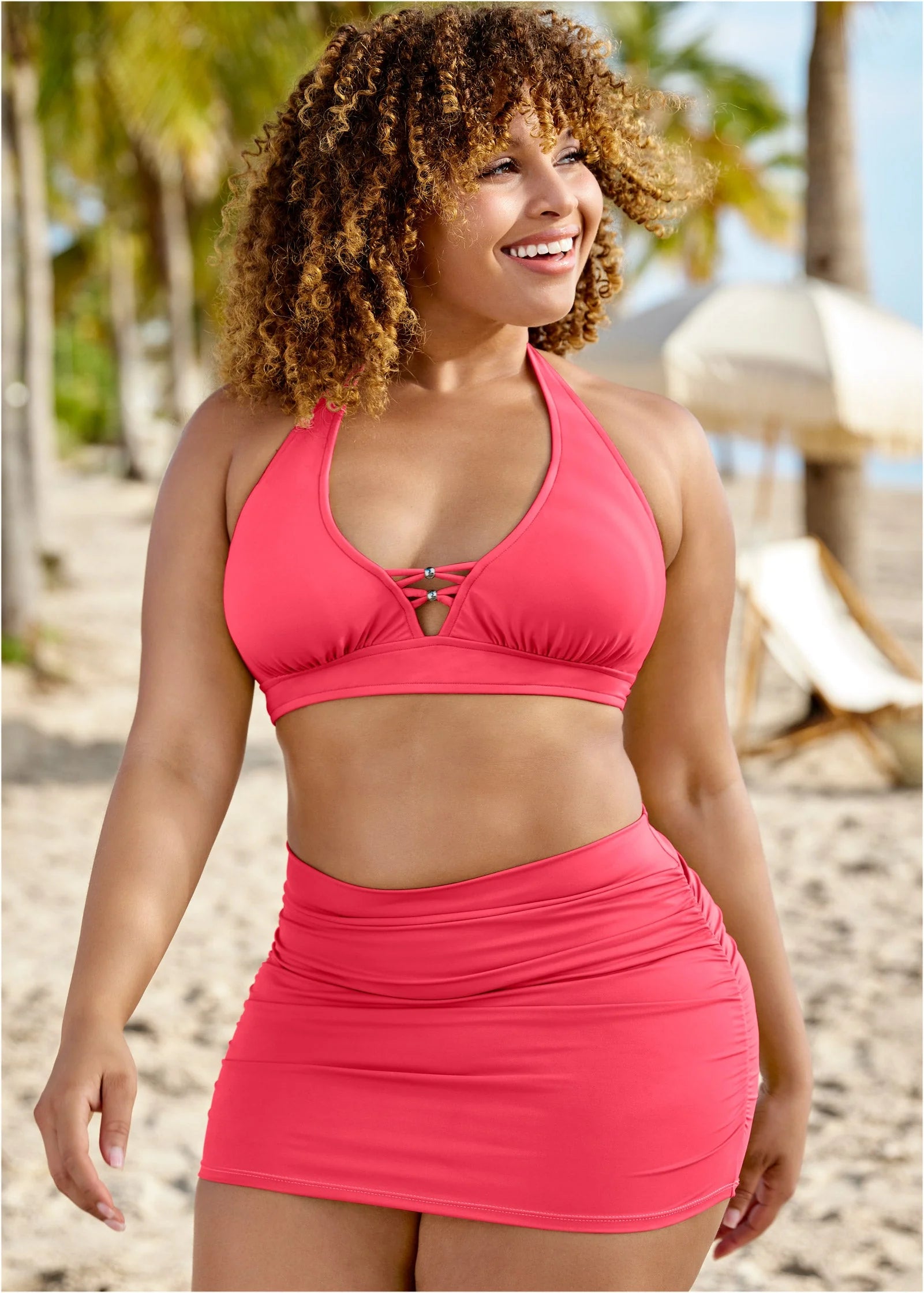 Sensational Swim Skirt Sunset Pink
