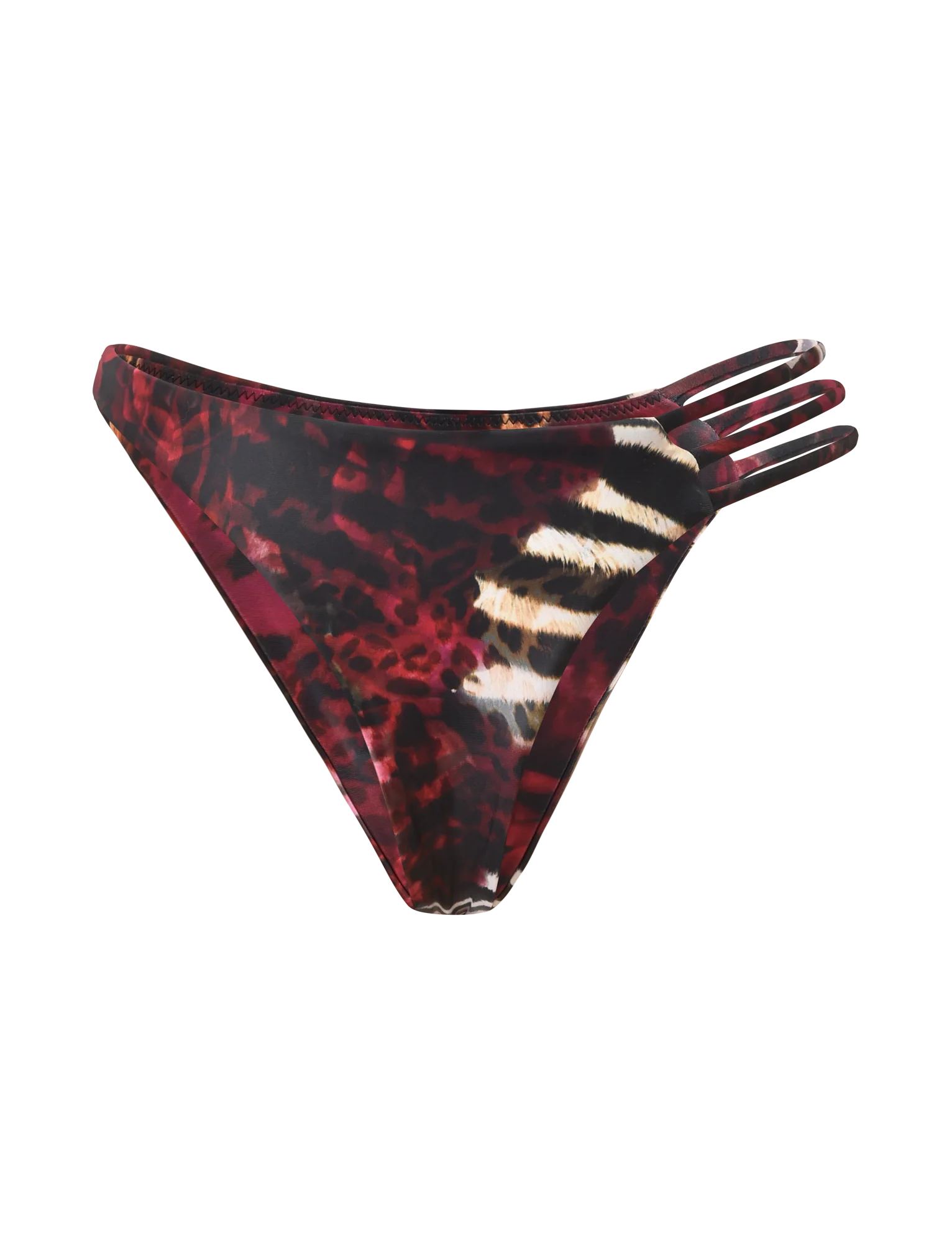 SHARLI BIKINI BOTTOM MIXED ANIMAL PRINT