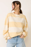 Classic Stripe Crew Wide Sweatshirt