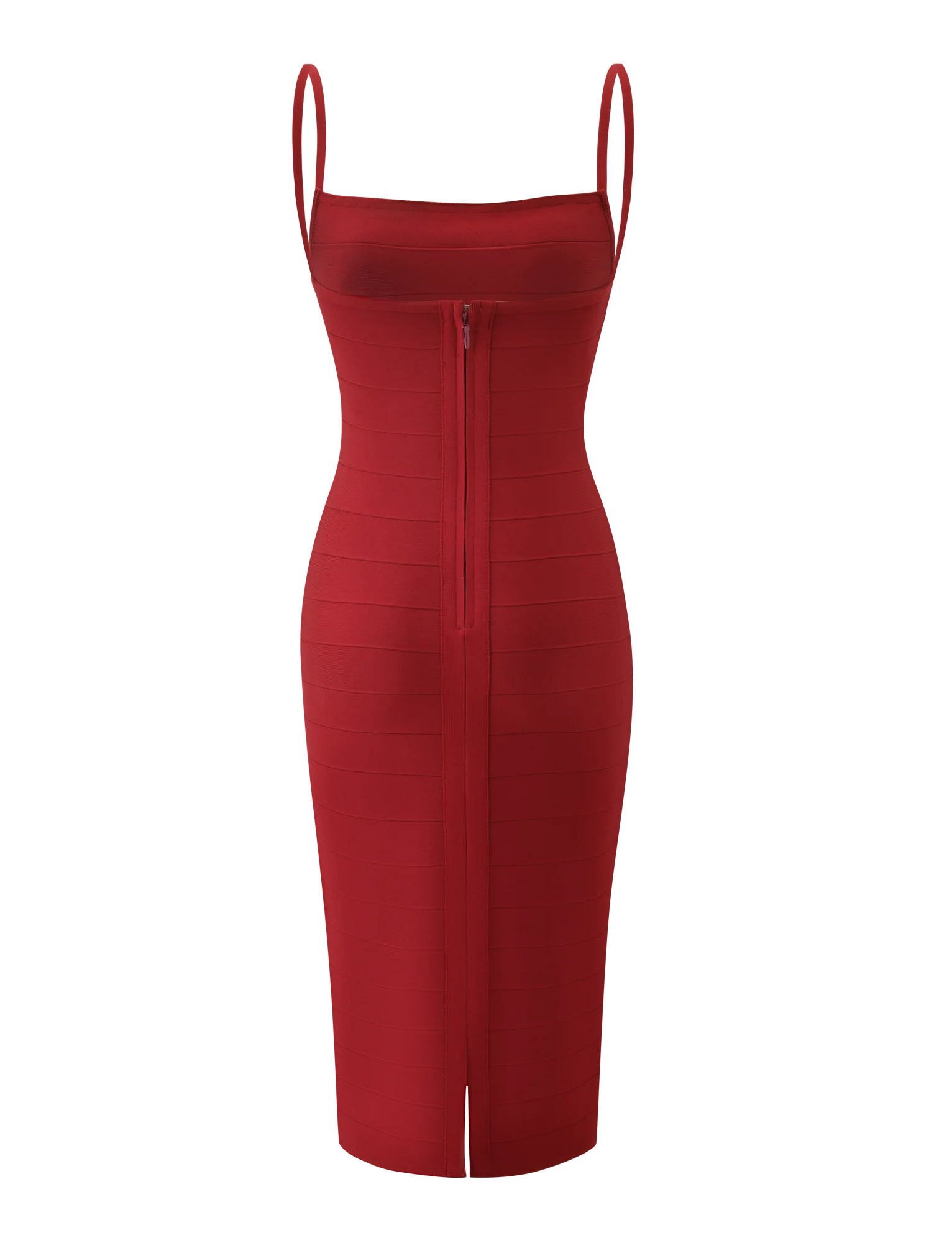 MIDORI MIDI BANDAGE DRESS CHERRY