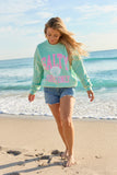 Salty Vibes Only Mint Graphic Sweatshirt