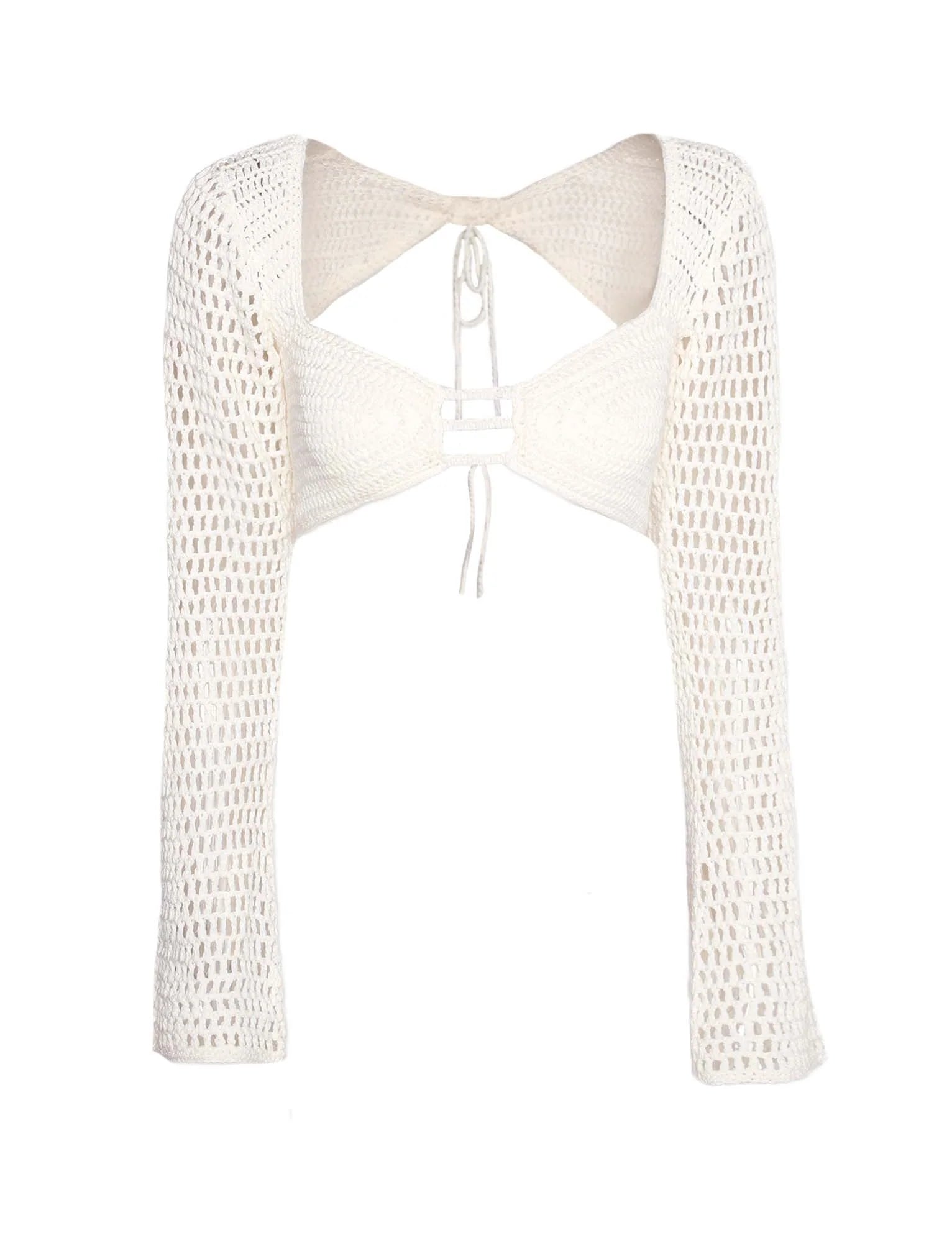 MACAULEY TOP CREAM CROCHET